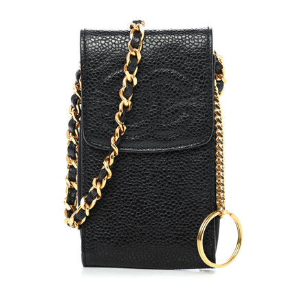Chanel Caviar CC Phone Holder Crossbody Black 1 of 4