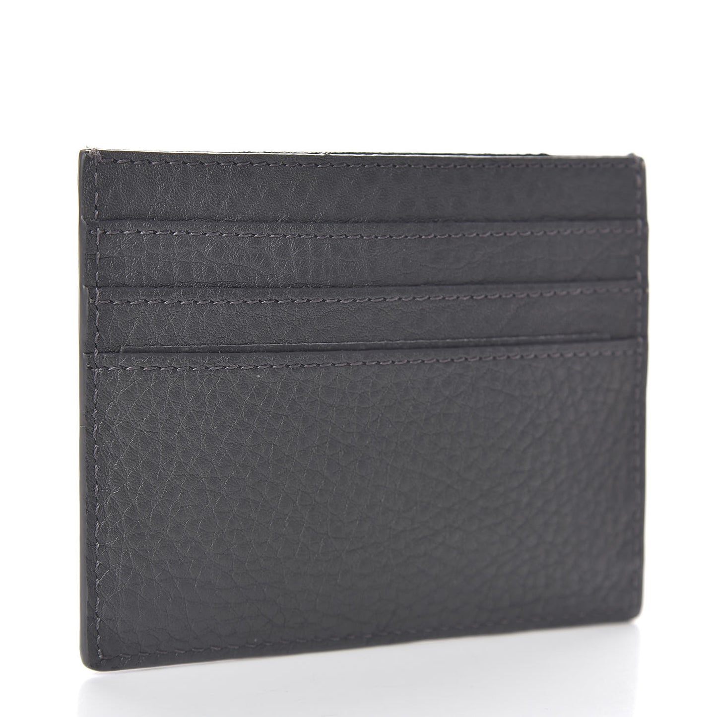 Cuoio Romano Stamp Patch Card Holder Asfalto
