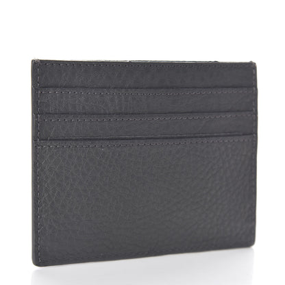 Fendi Cuoio Romano Stamp Patch Card Holder Asfalto 3 of 8