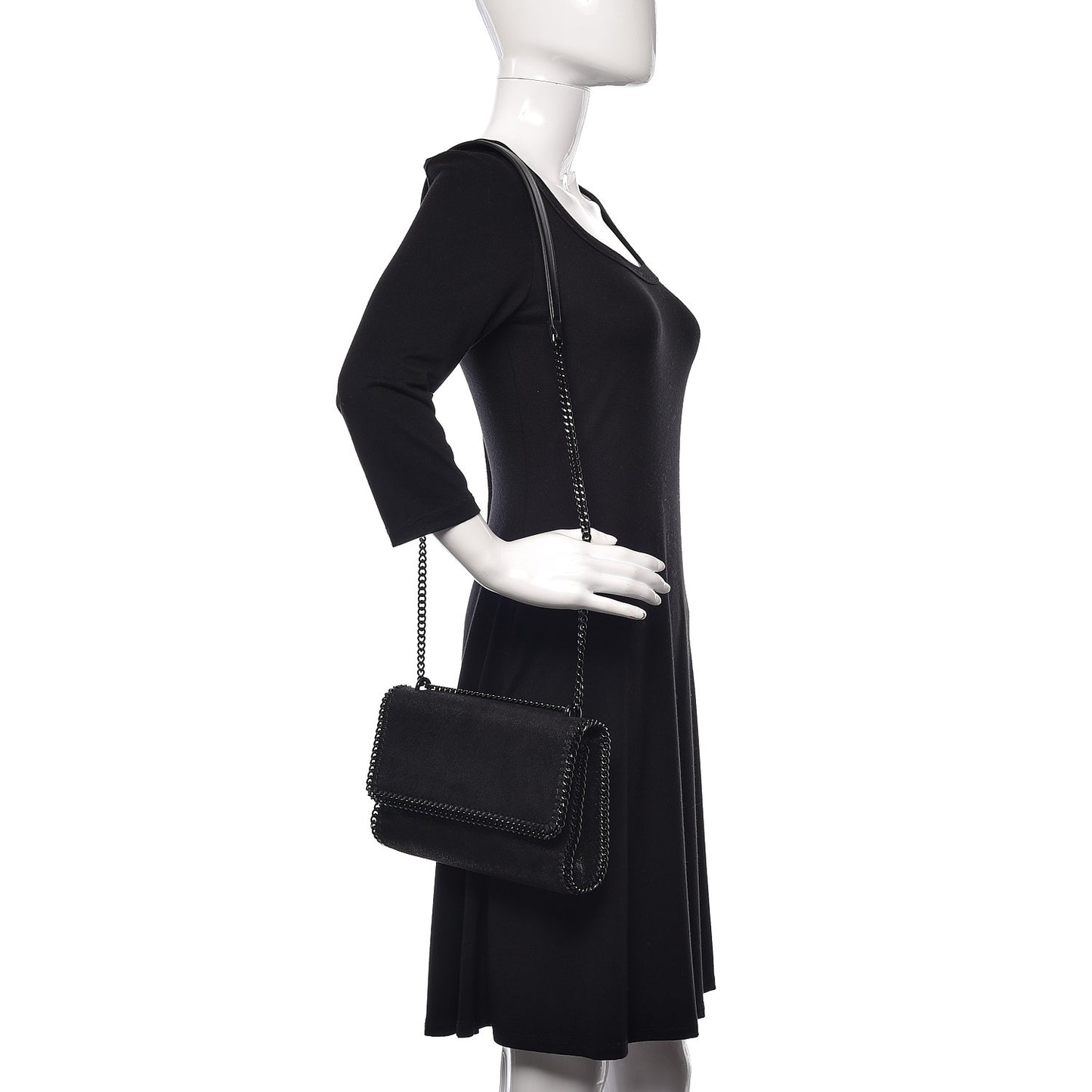 Shaggy Deer Falabella Crossbody Bag Black