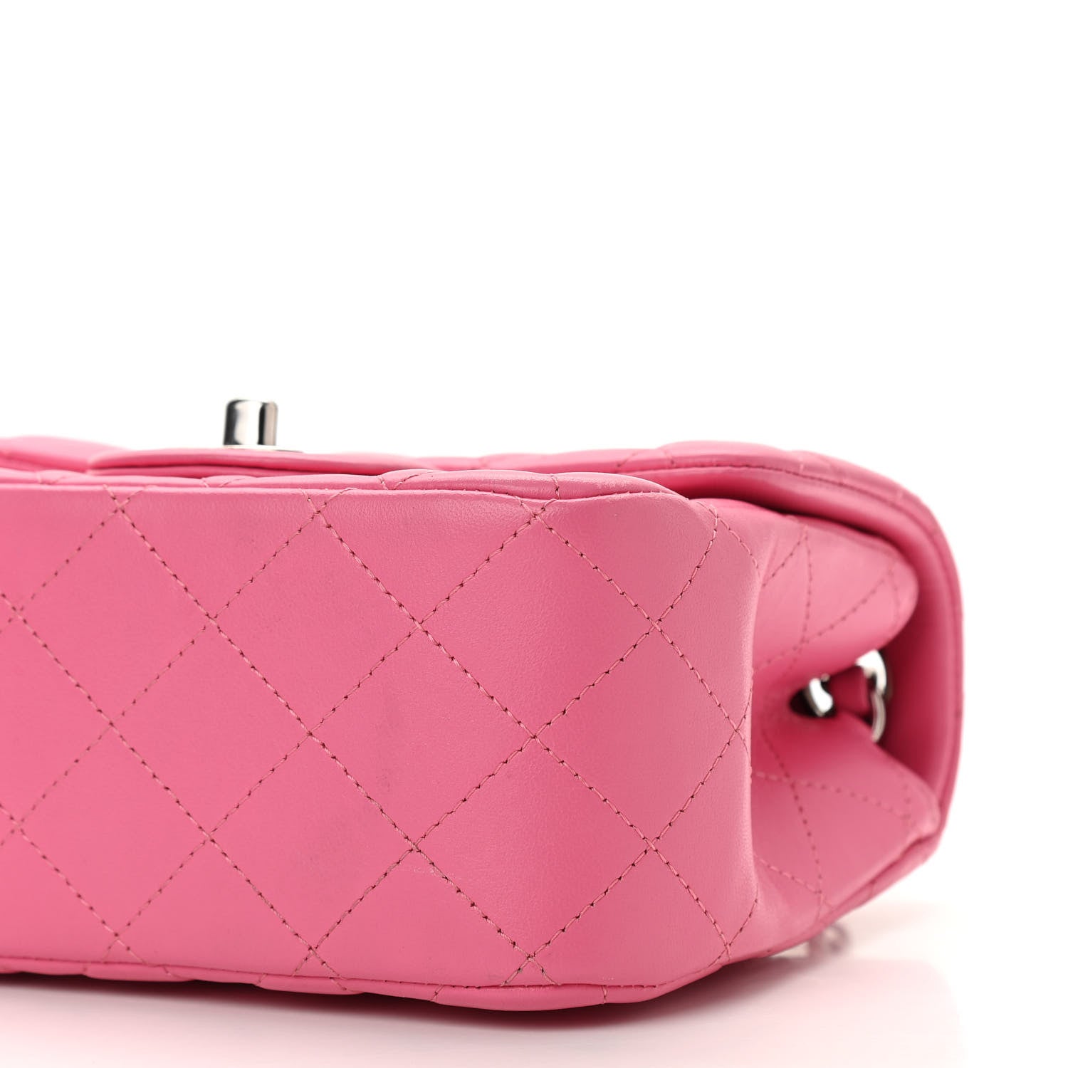 Chanel Lambskin Quilted Mini Square Flap Pink 10 of 11