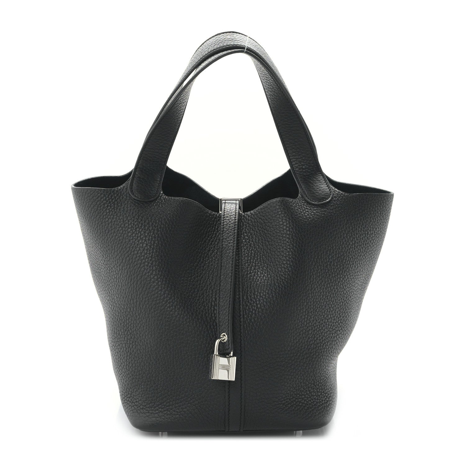 Hermes Taurillon Clemence Picotin Lock 22 MM Black 1 of 8