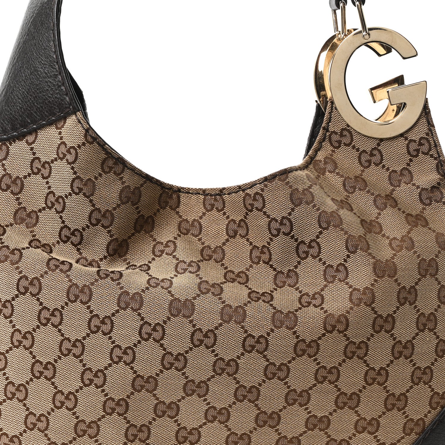 Gucci Monogram Medium Charlotte Hobo Brown 8 of 10