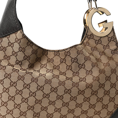 Gucci Monogram Medium Charlotte Hobo Brown 8 of 10