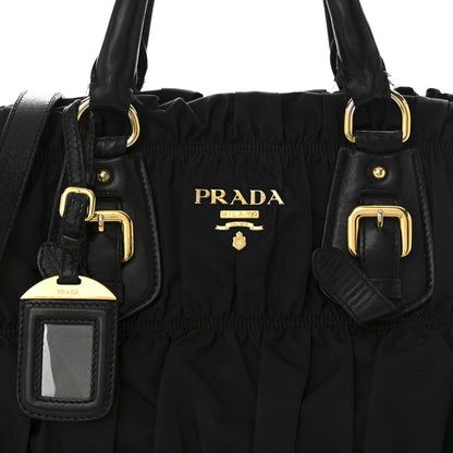 Prada Tessuto Nylon Gaufre Tote Black 7 of 9