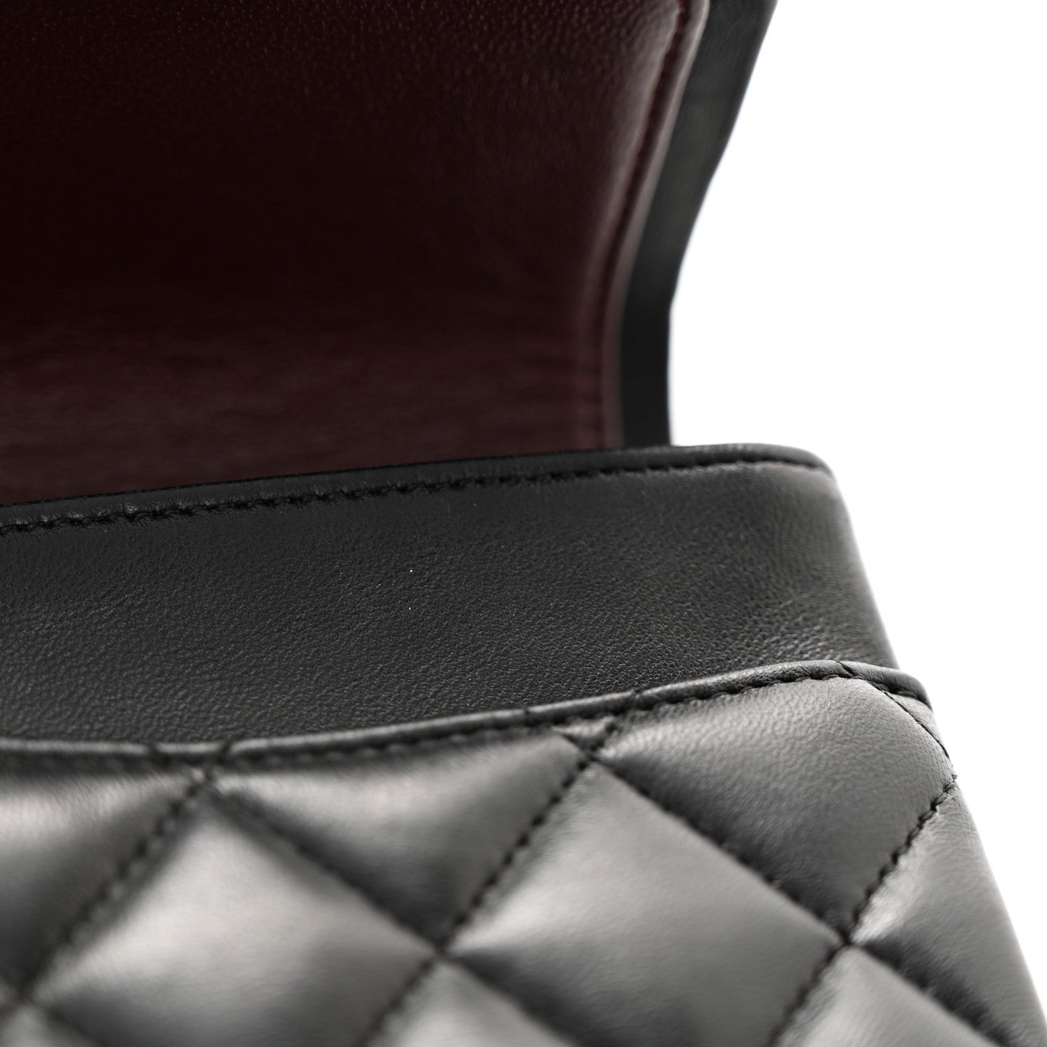 Chanel Lambskin Quilted Medium Double Flap Black 11 of 13