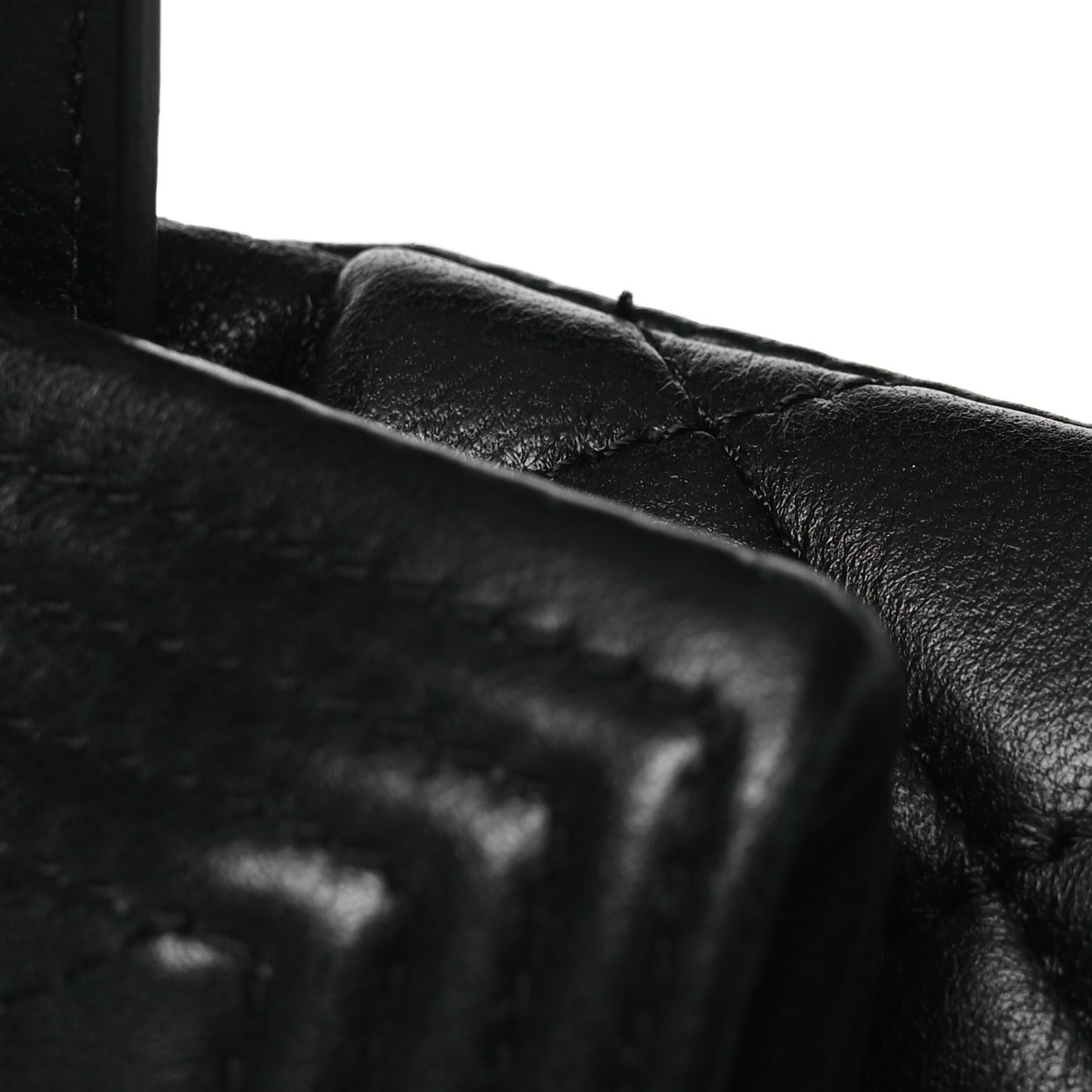 Lambskin Quilted Beauty CC Boy Clutch Black