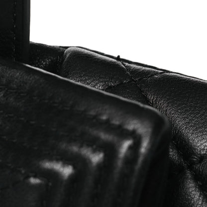 Chanel Lambskin Quilted Beauty CC Boy Clutch Black 10 of 11
