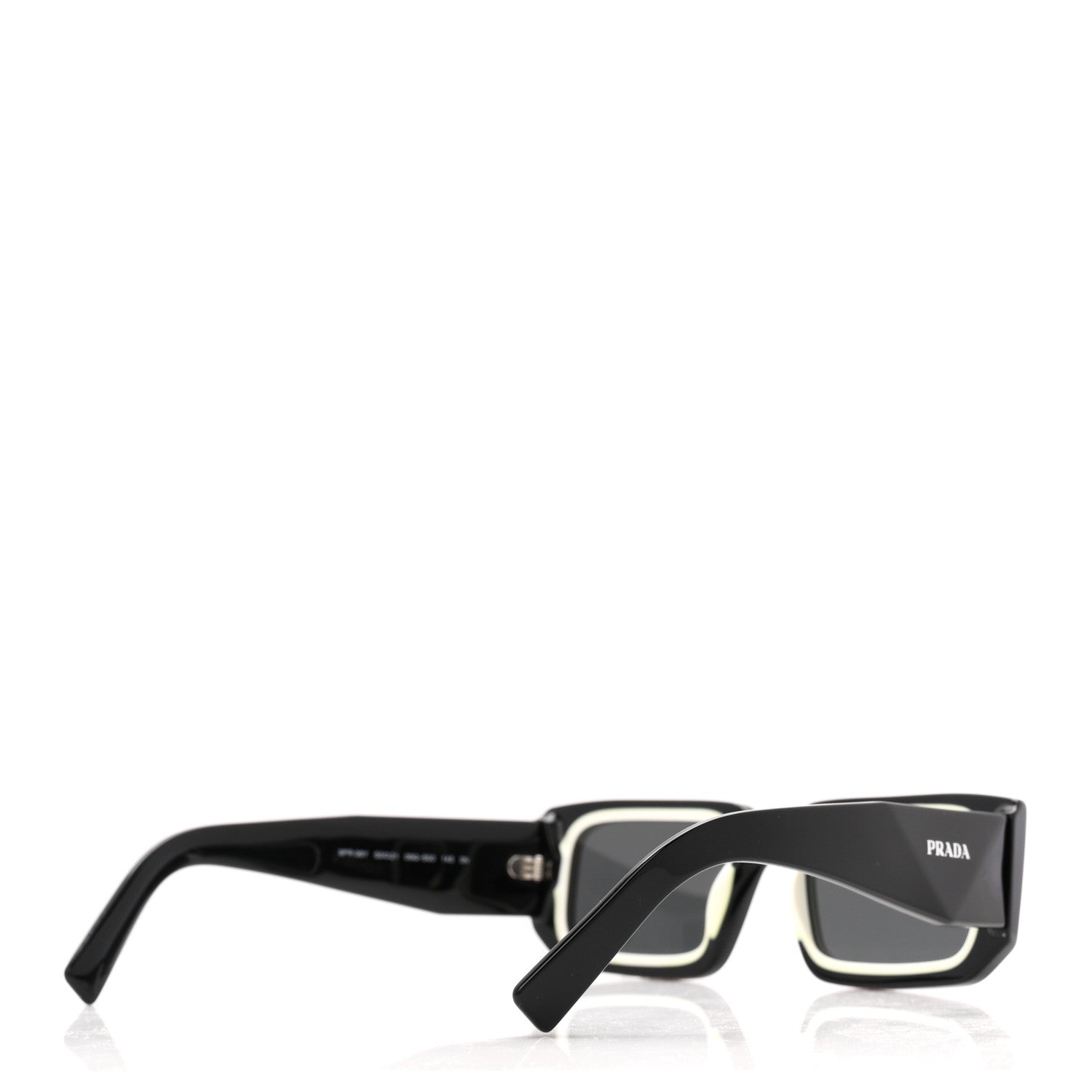 Prada Acetate Symbole Sunglasses SPR 06Y Black 4 of 8