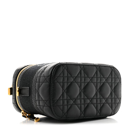 Christian Dior Lambskin Cannage Small Diortravel Vanity Case Black 4 of 6