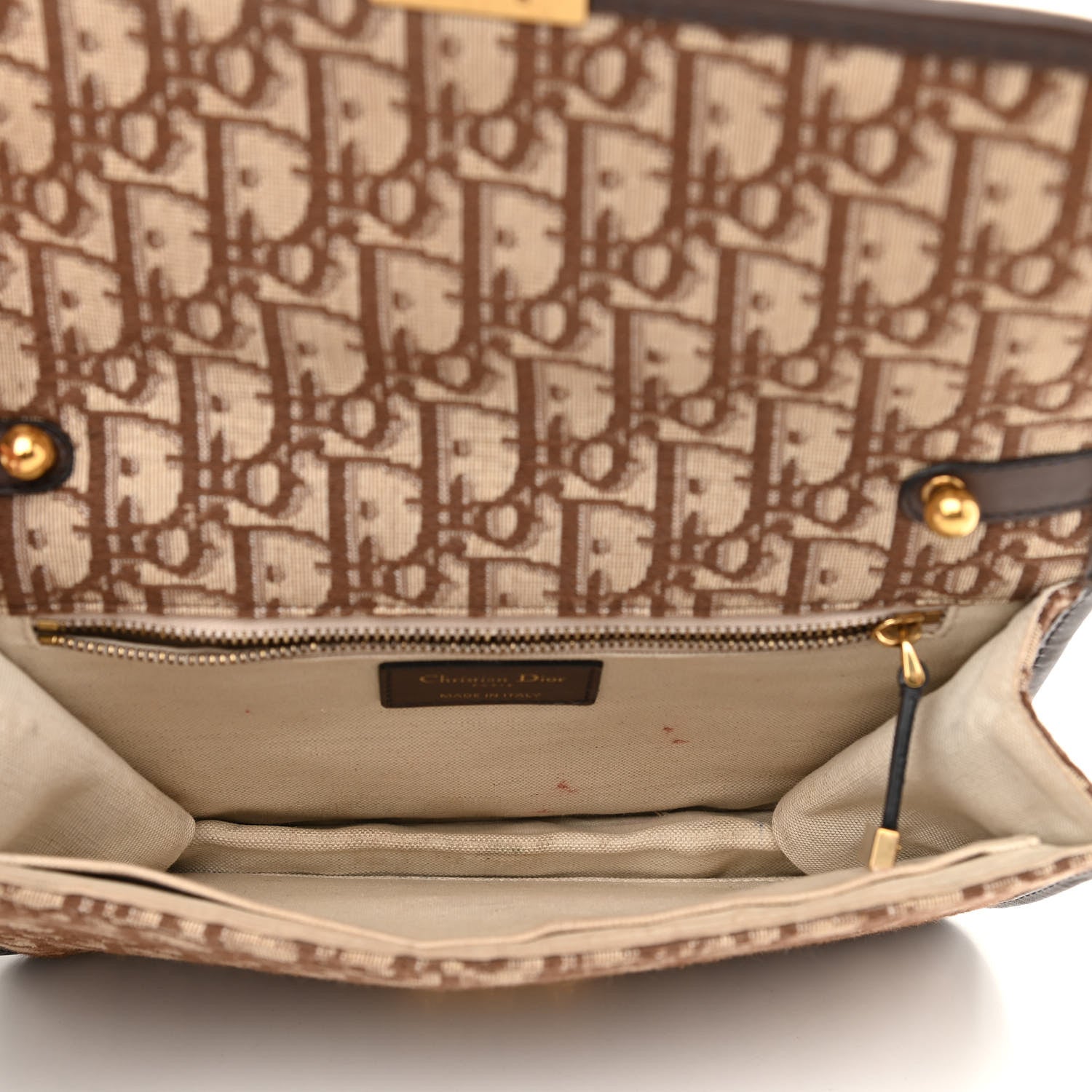 Christian Dior Oblique DiorAddict Flap Bag Brown 4 of 15