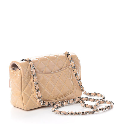 Chanel Patent Calfskin Quilted Mini Rectangular Flap Rose Clair 3 of 14