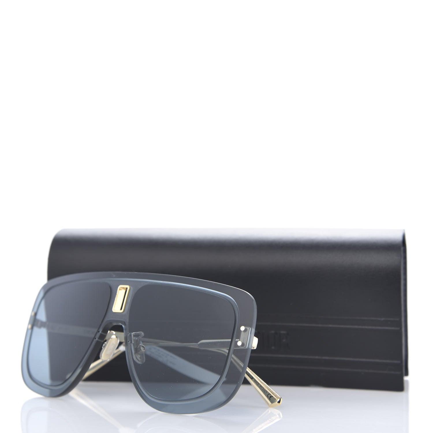 Christian Dior UltraDior Mask Sunglasses Gold Blue 9 of 9