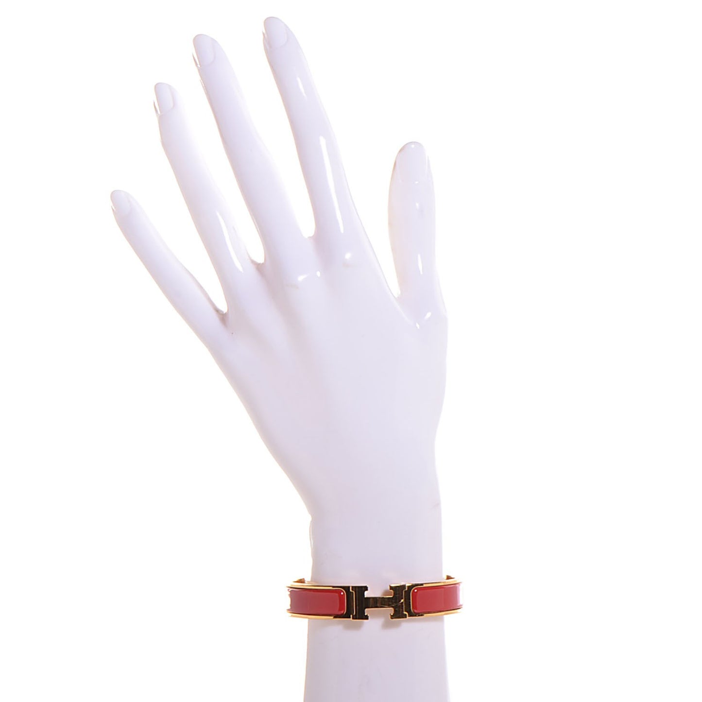 Narrow Enamel Clic Clac H Bracelet PM Capucine