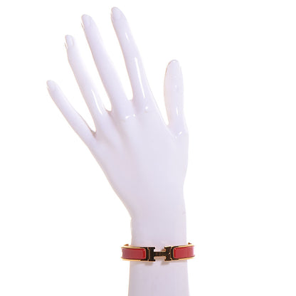Hermes Narrow Enamel Clic Clac H Bracelet PM Capucine 2 of 5