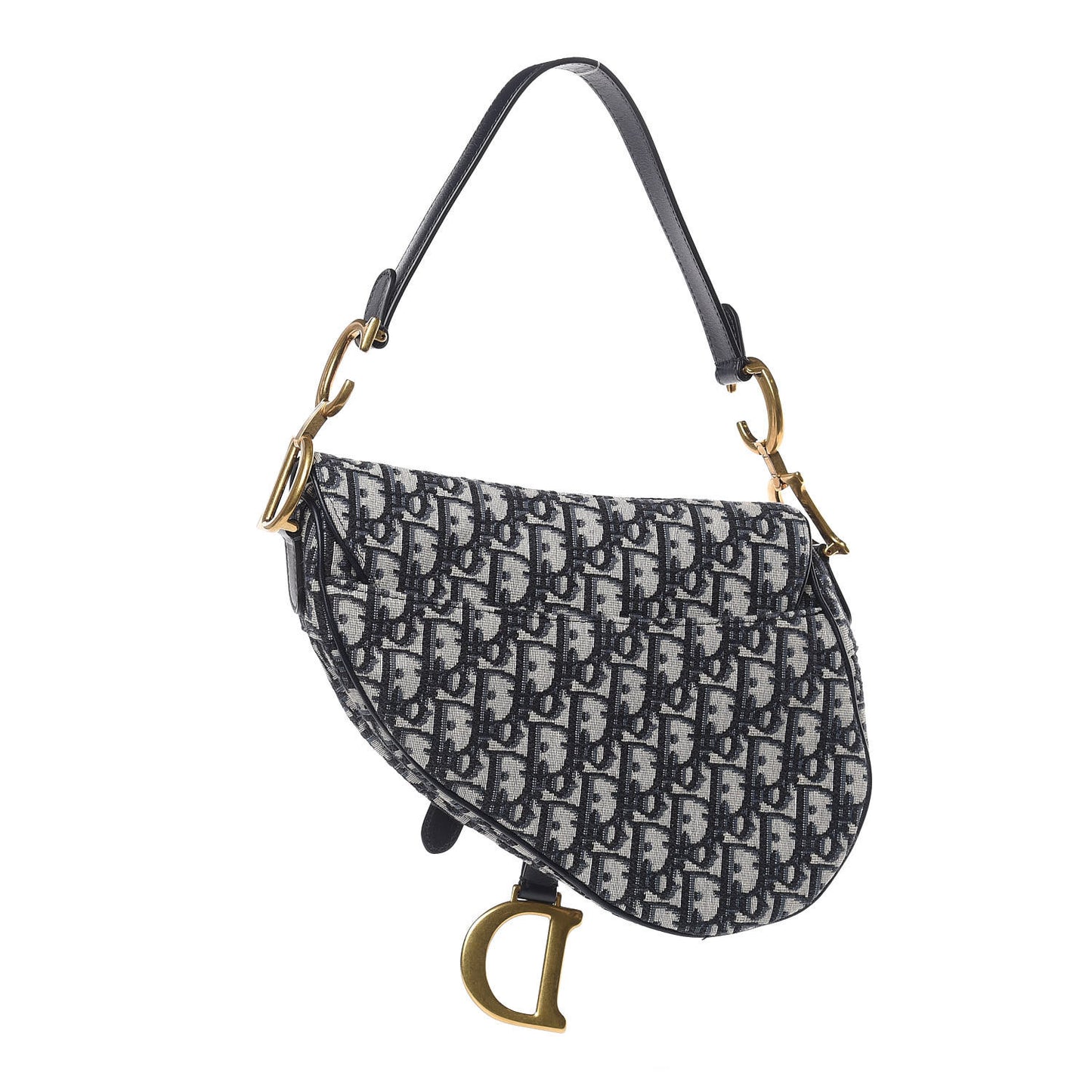 Monogram Saddle Bag Blue