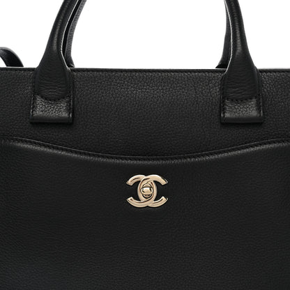 Chanel Grained Calfskin Small Neo Executive Shopper Tote Black 8 of 11