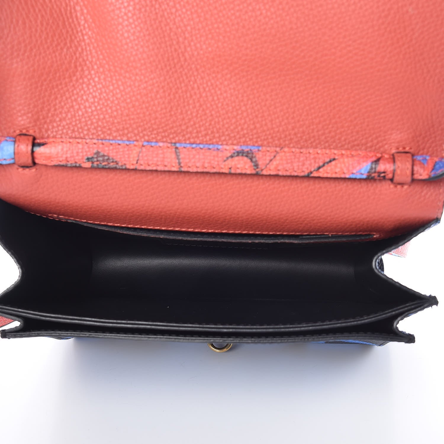 Burberry Calfskin Graffiti Print Small Macken Crossbody Bag Black 5 of 14