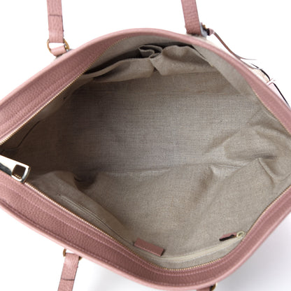 Gucci Monogram Bree Zippered Tote Beige Soft Pink 7 of 13