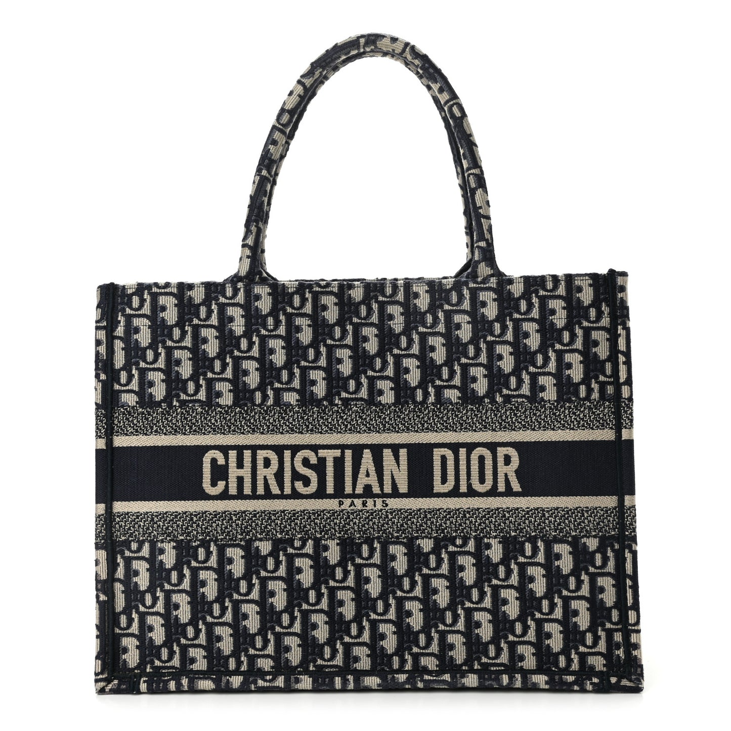 Oblique Medium Book Tote Blue Multicolor