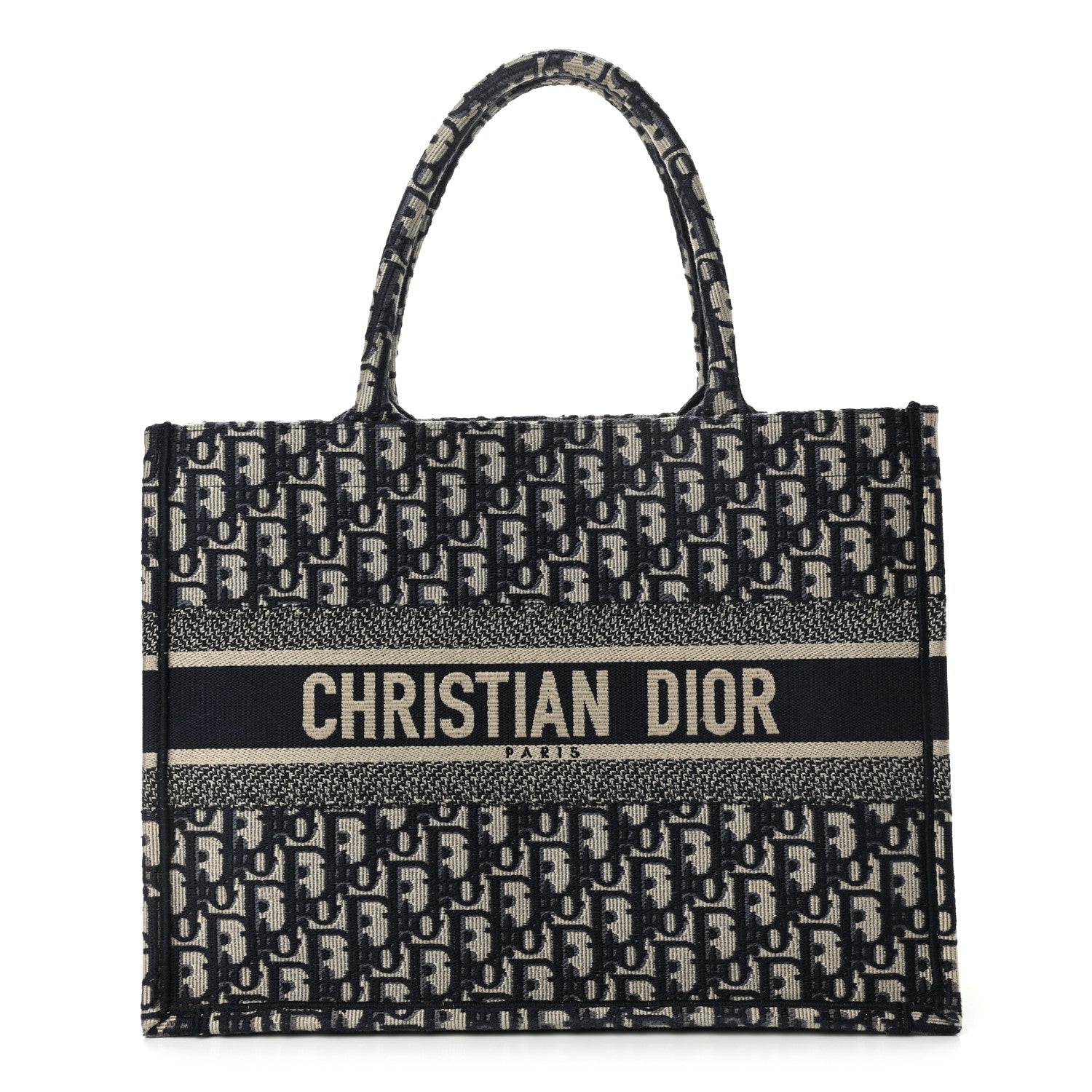 Christian Dior Oblique Medium Book Tote Blue Multicolor 1 of 14
