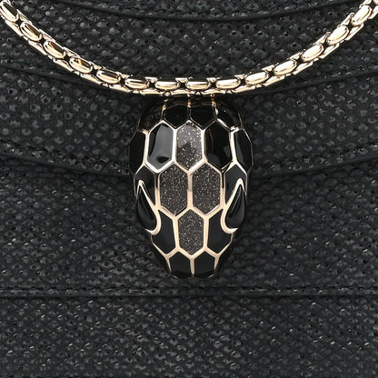 Bulgari Metallic Karung Serpenti Forever Shoulder Bag Black 10 of 12