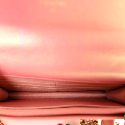 Chanel Iridescent Calfskin Quilted Chanel 19 Wallet On Chain WOC Pink 5 of 10