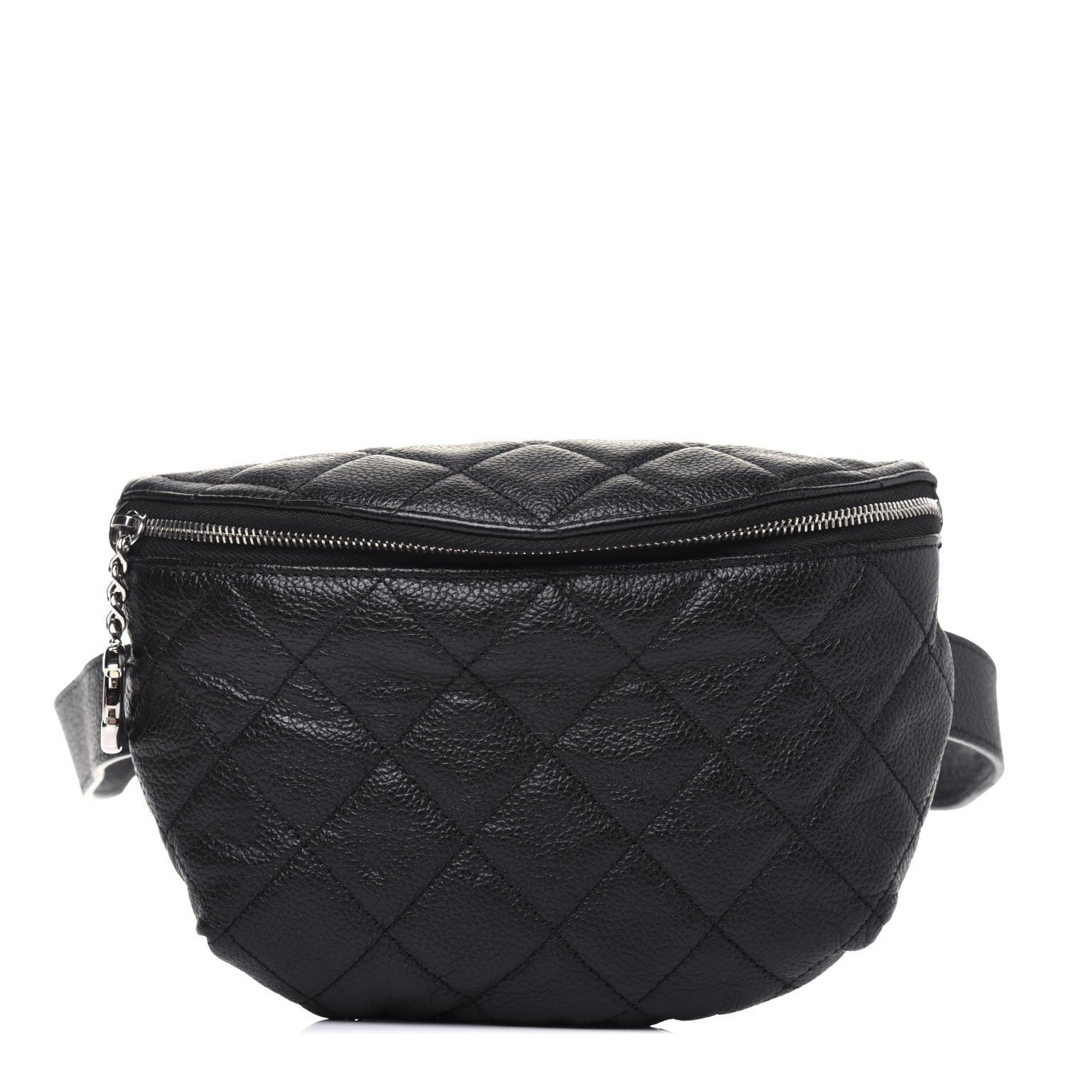Chanel Grained Calfskin Quilted Waist Belt Bag Black 1 of 11