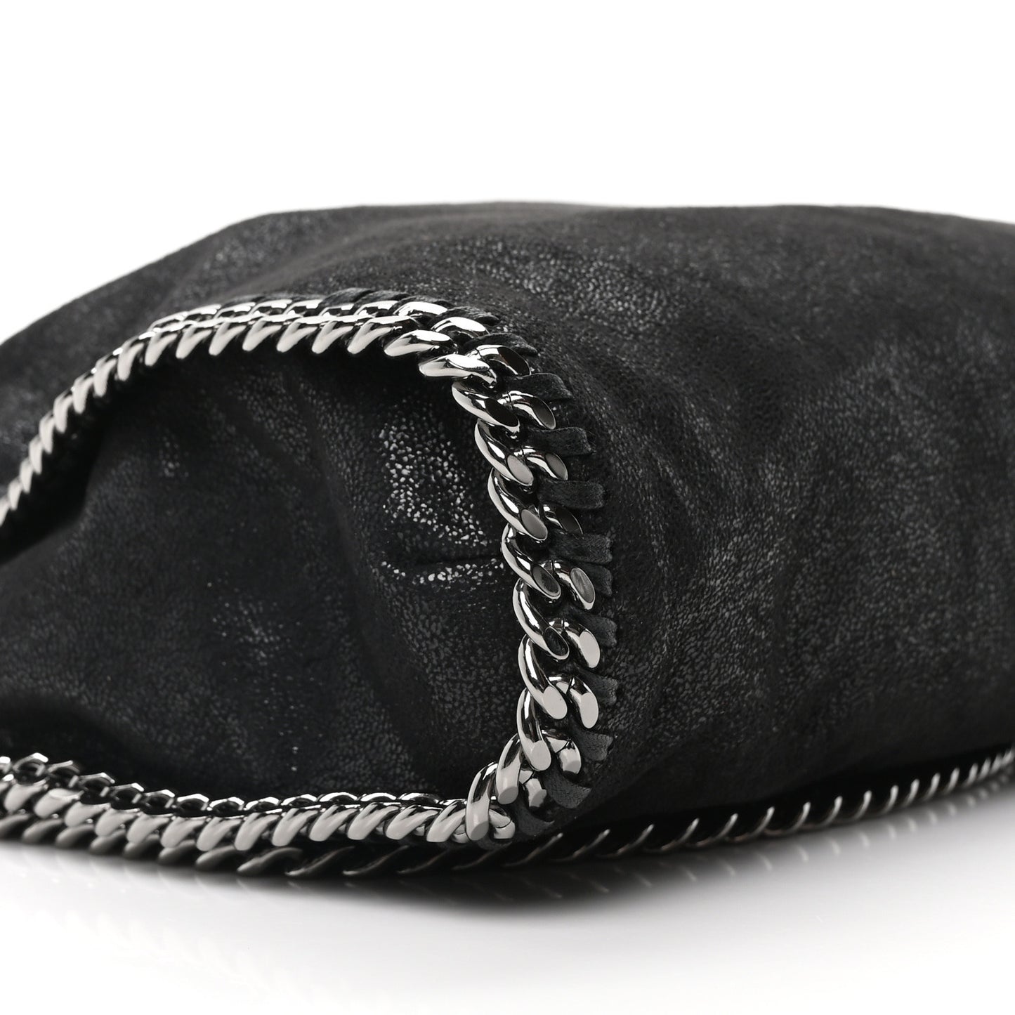 Shaggy Deer Falabella Fold Over Tote Black