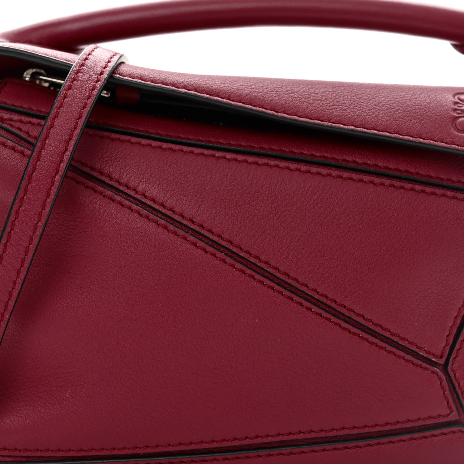 Loewe Calfskin Mini Puzzle Bag Wine 7 of 11