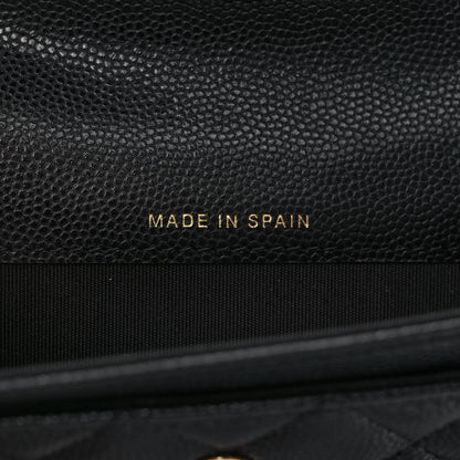 Chanel Caviar Quilted Boy Flap Card Holder Black 7 of 7