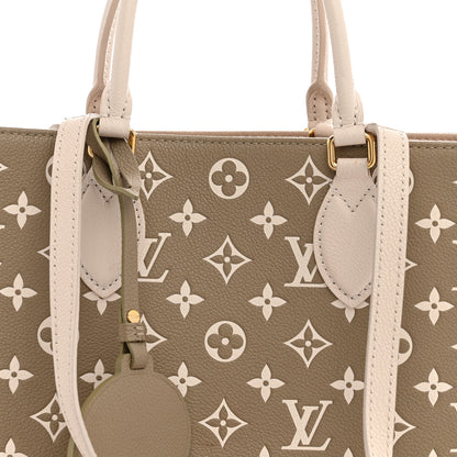 Louis Vuitton Empreinte Monogram Spring In The City Onthego MM Kaki Beige Cream 7 of 12