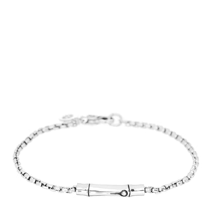 John Hardy Sterling Silver Bamboo Textured Link Bracelet 1 of 3