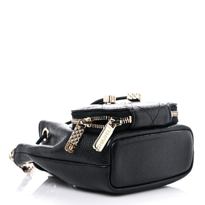 Chanel Caviar Quilted Mini CC Pocket Bucket Bag Black 3 of 9