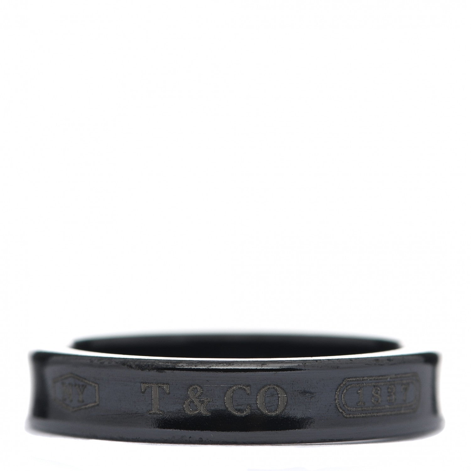 Tiffany Titanium 4mm Narrow 1837 Ring 52 6 1 of 5