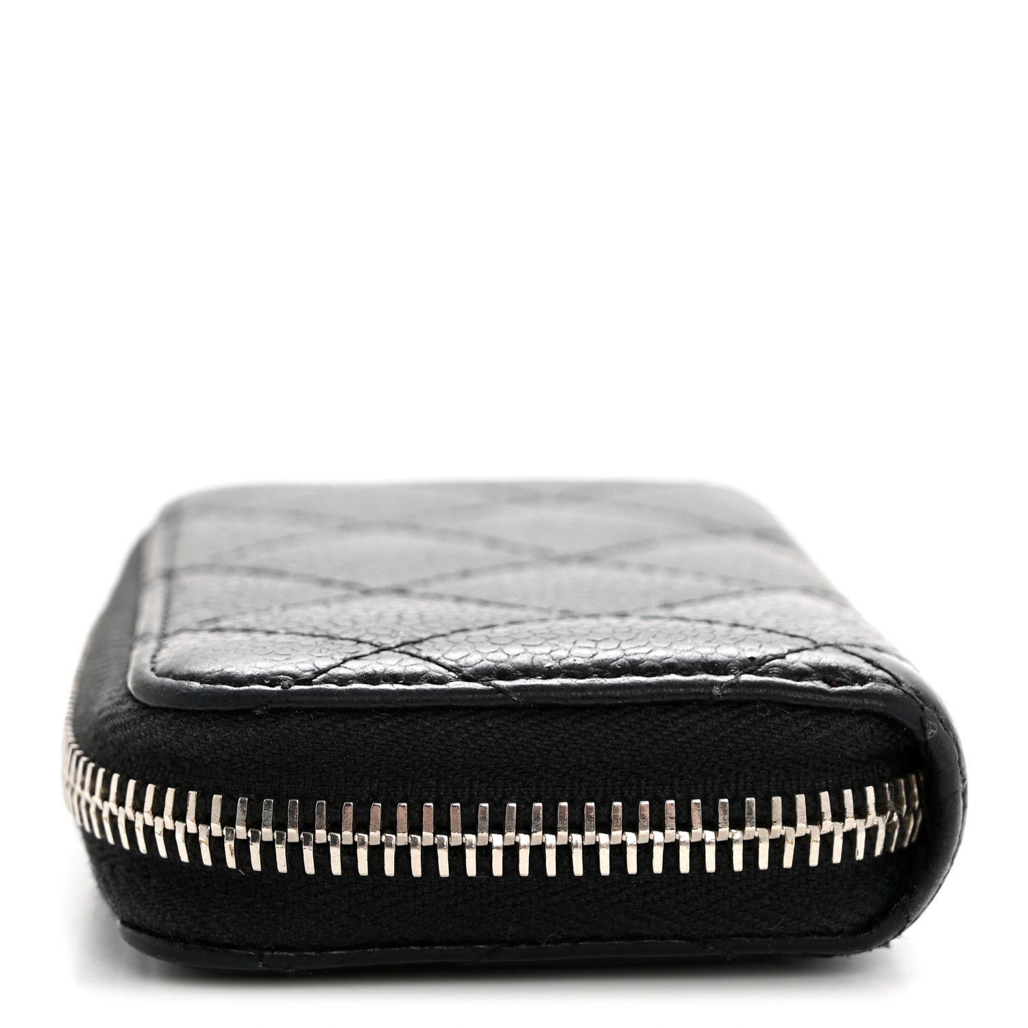 Chanel Caviar Quilted Zip Coin Purse Black 9 of 10