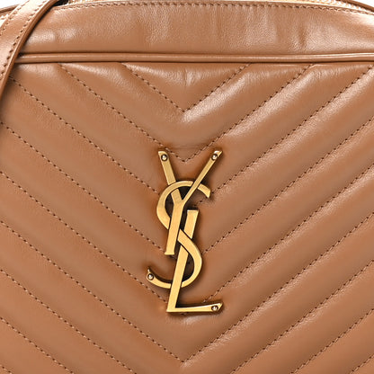 Saint Laurent Calfskin Matelasse Monogram Lou Camera Bag Cinnamon 8 of 10