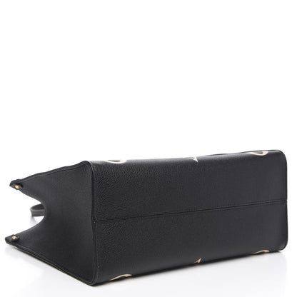 Louis Vuitton Empreinte Monogram Giant Onthego MM Black Beige 4 of 10