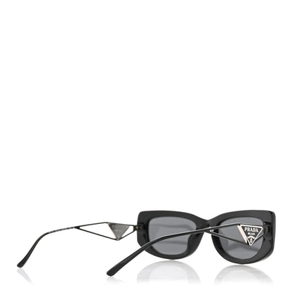 Prada Acetate Sunglasses SPR 14Y Black Slate Gray 4 of 9
