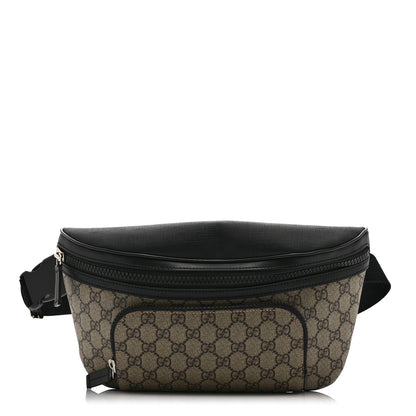 Gucci GG Supreme Monogram Belt Bag Black 1 of 11