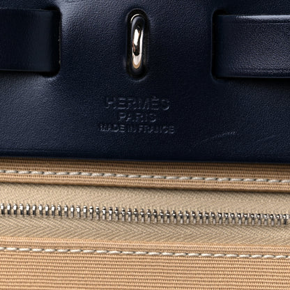 Hermes Vache Hunter Toile Herbag Zip 31 PM Trench Bleu Indigo 7 of 17