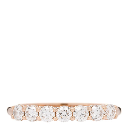 Tiffany 18K Rose Gold Diamond 3mm Half Circle Embrace Band Ring 54 6.75 1 of 4
