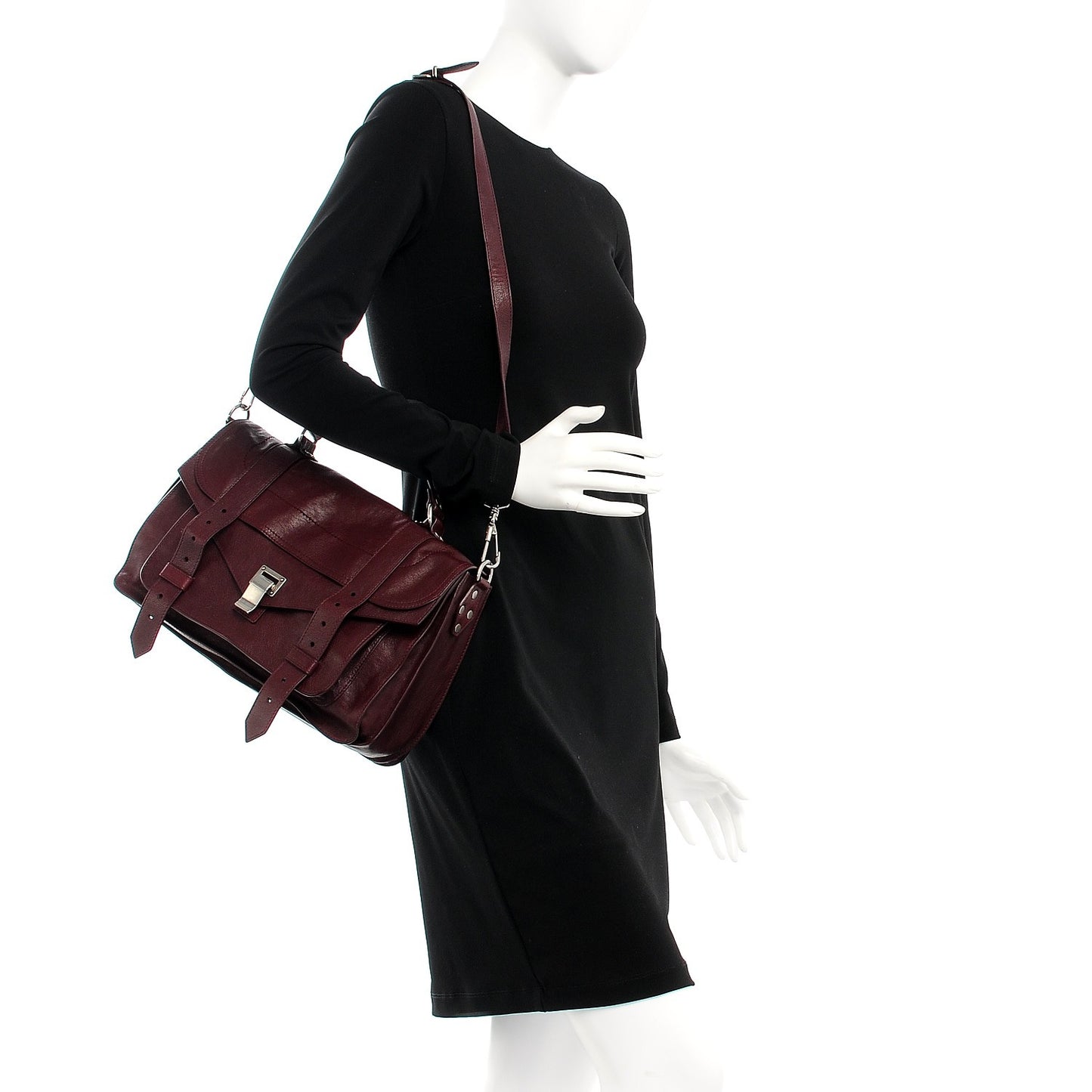 Lambskin Medium PS1 Satchel Oxblood