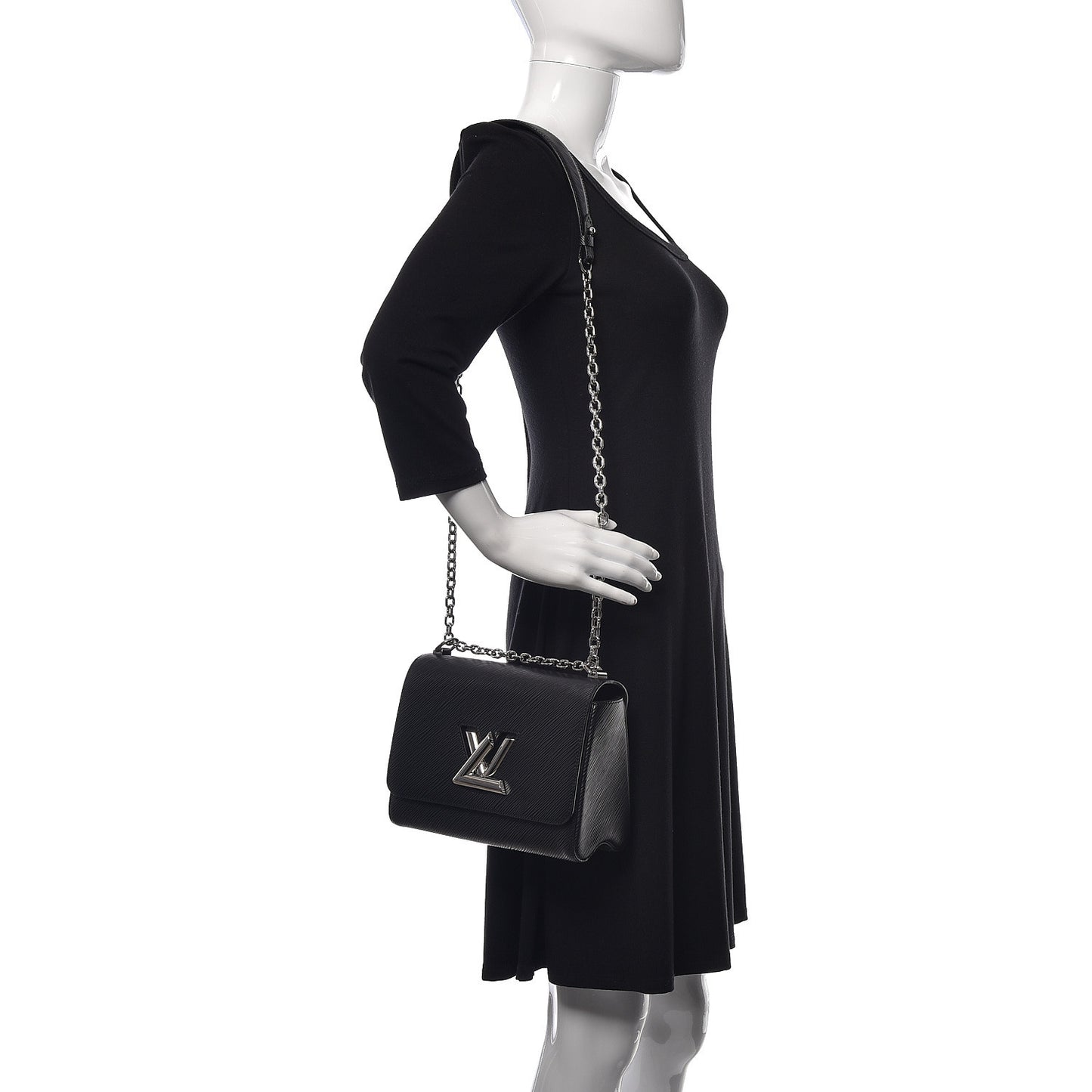 Epi Twist Shoulder Bag MM Black