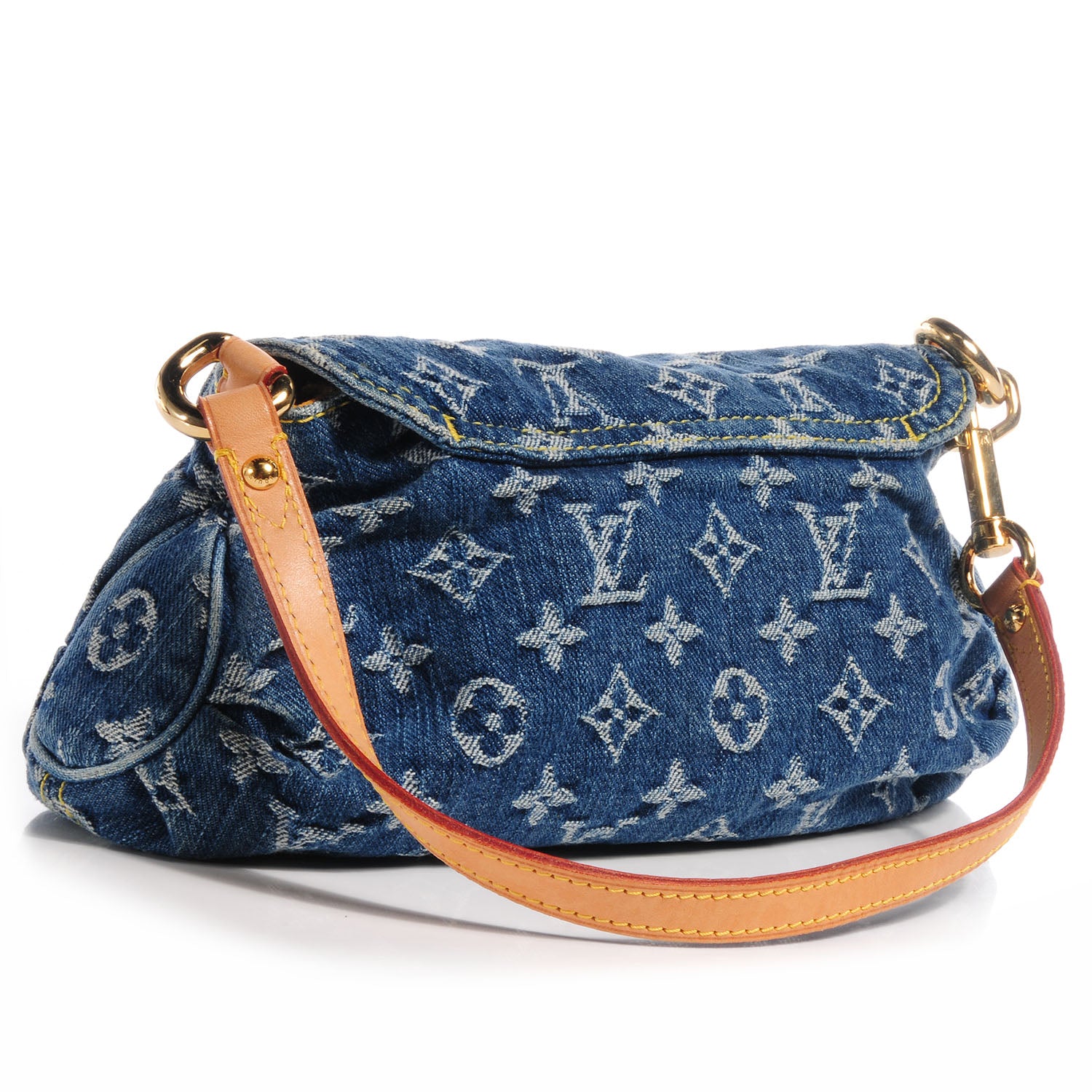 Louis Vuitton Monogram Denim Mini Pleaty Blue 3 of 7
