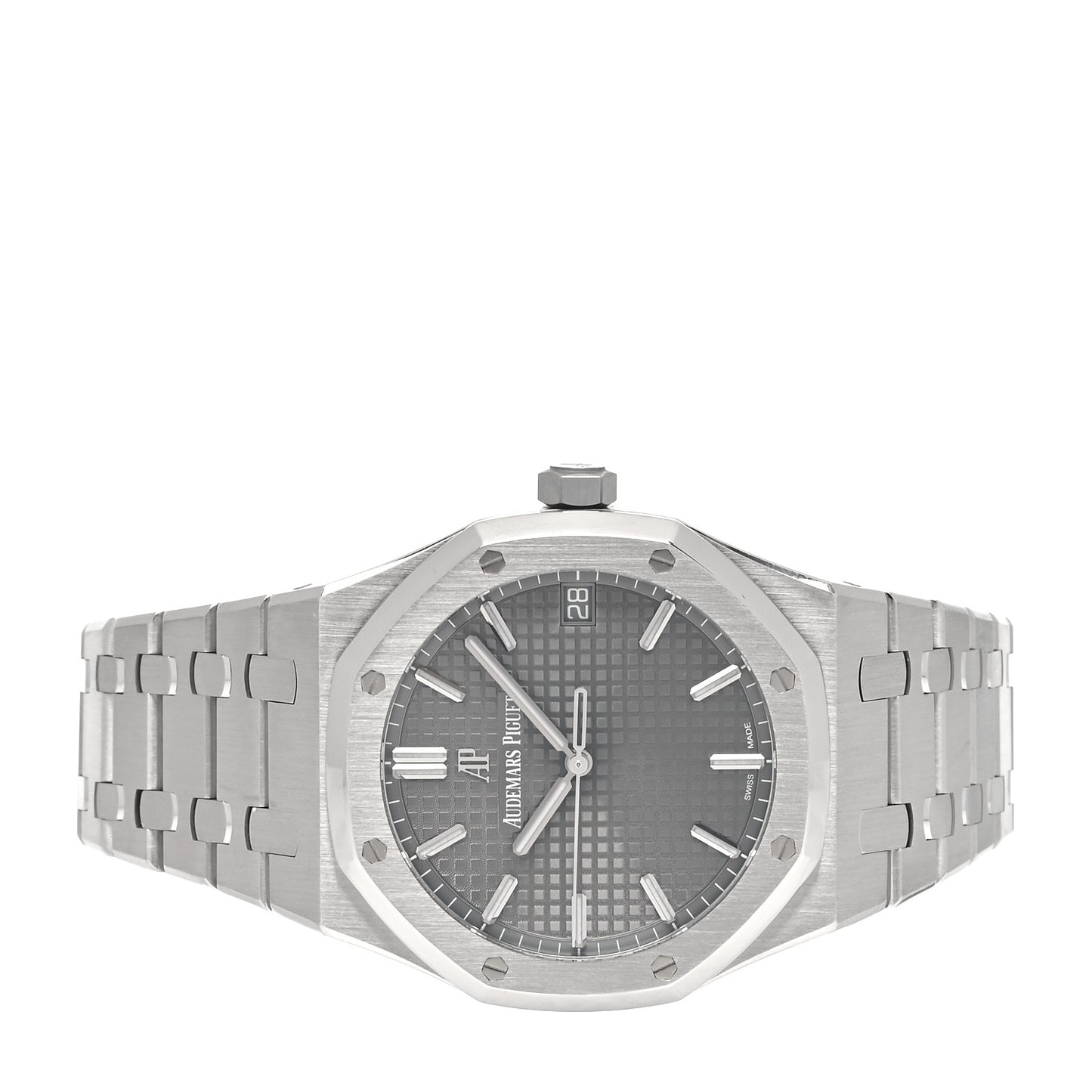 Stainless Steel 41mm Royal Oak Automatic Watch Grey 15500ST.OO.1220ST.02