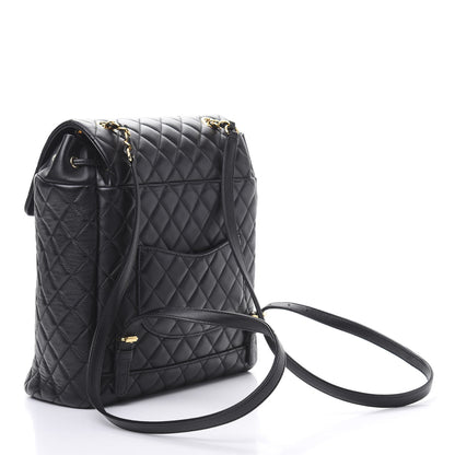 Chanel Calfskin Quilted Large Urban Spirit Backpack Black 2 of 10