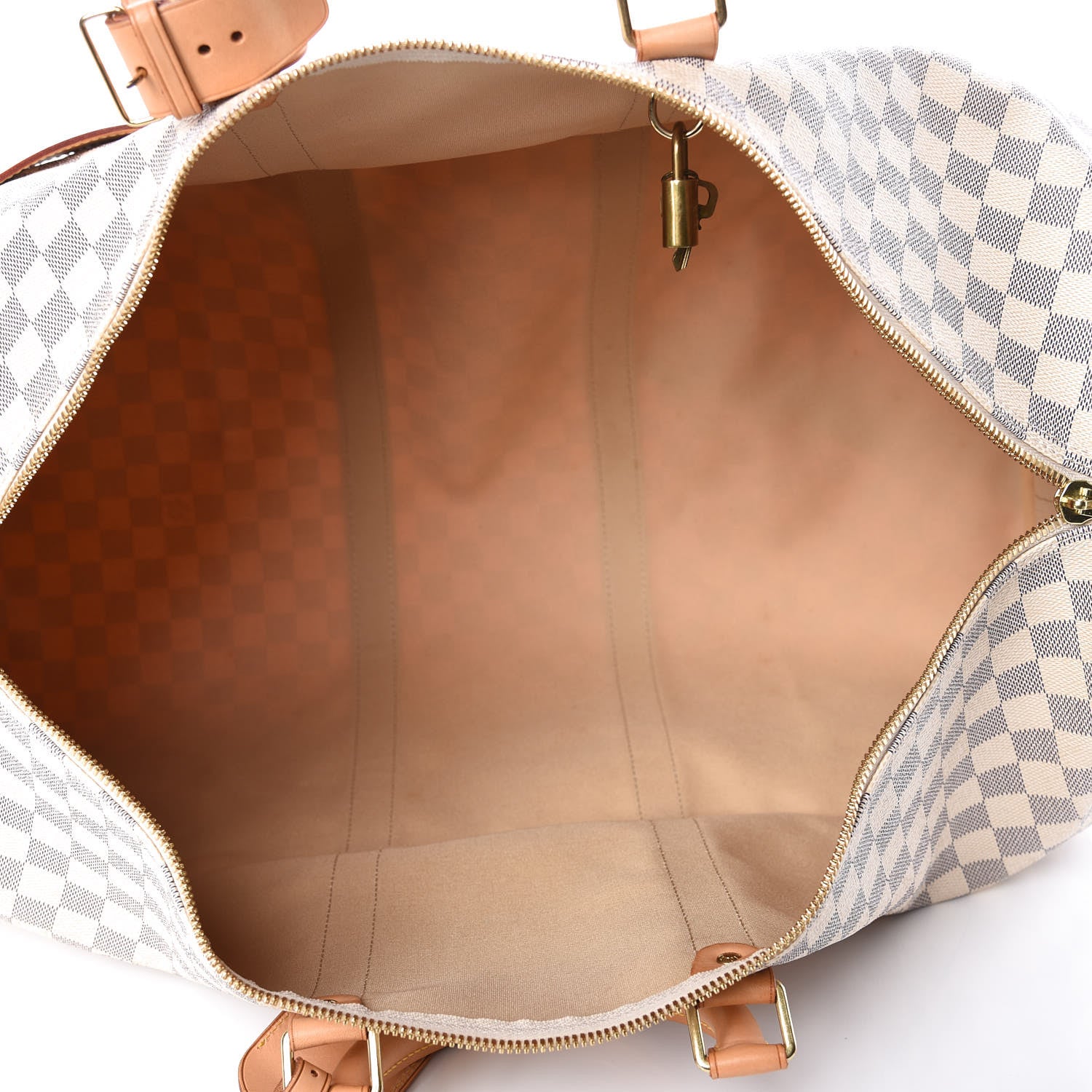 Louis Vuitton Damier Azur Keepall Bandouliere 55 7 of 11