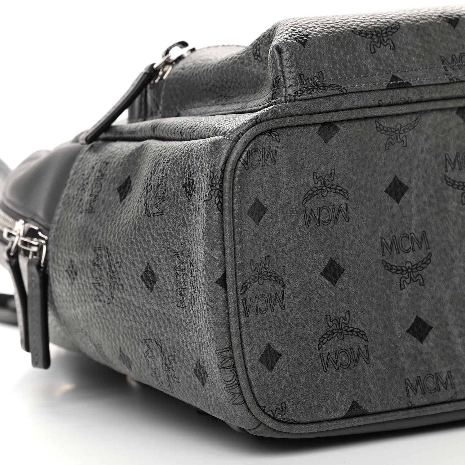 MCM Visetos Small Stark Backpack Phantom Grey 9 of 10