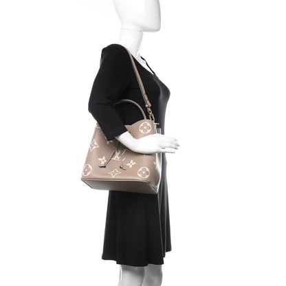Louis Vuitton Empreinte Monogram Giant Neonoe MM Tourterelle Creme 2 of 10